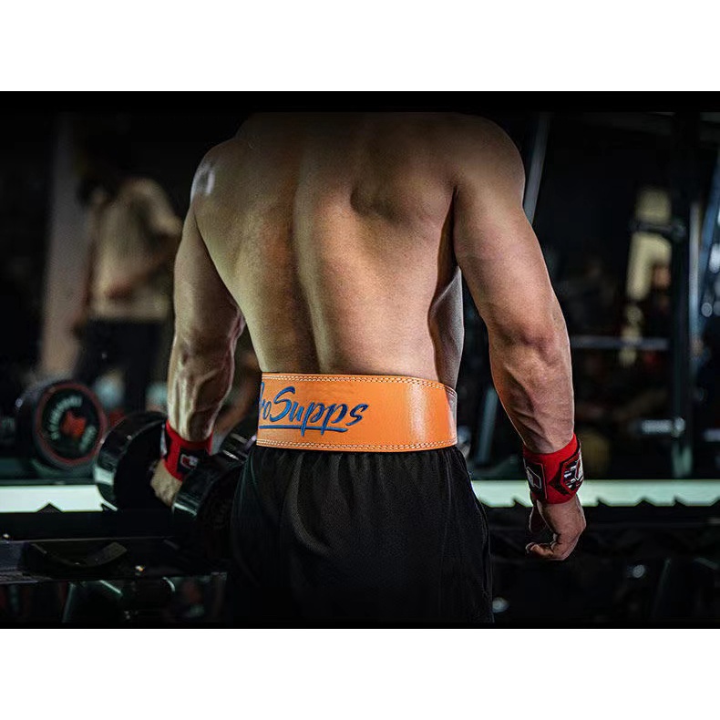 Đai Thắt Lưng Bằng Da Hỗ Trợ Nâng Tạ Tập Squat