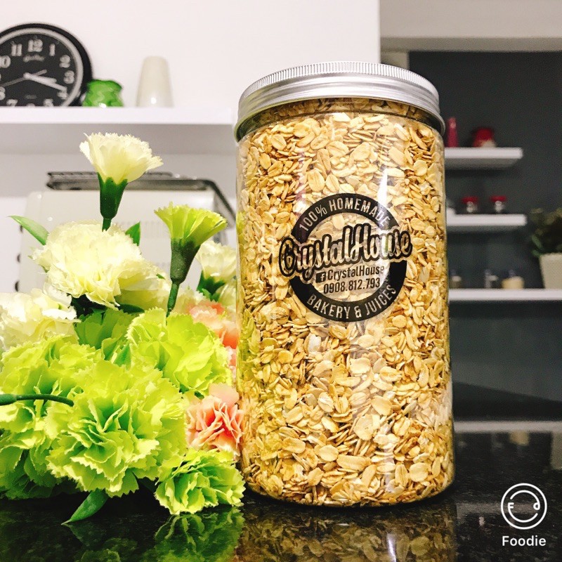 Granola Yến Mạch Homemade (500g)-Đặc Biệt không chất bảo quản và phụ gia