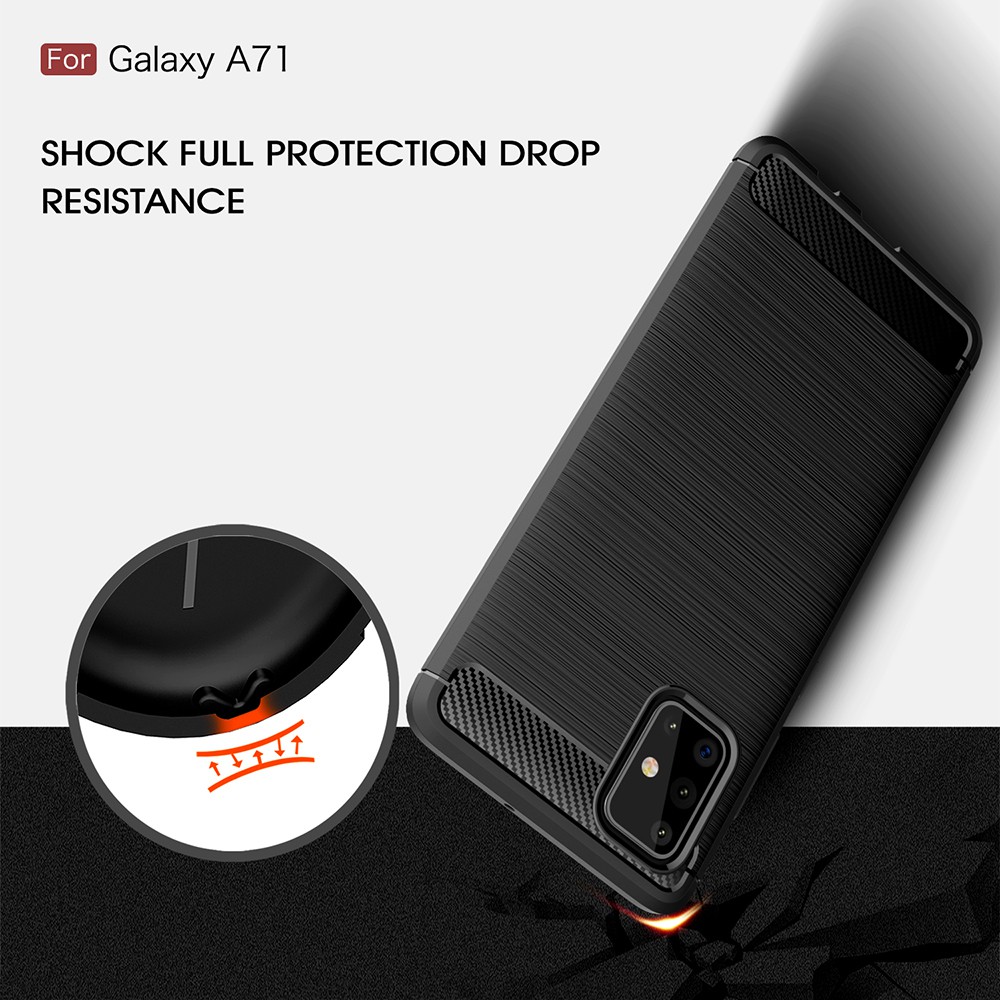 Ốp lưng silicon chống sốc cho Samsung Galaxy A71 hiệu Likgus  - Hàng chính hãng