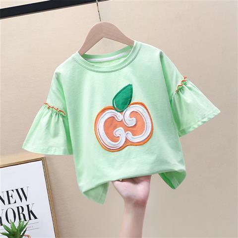 Áo Thun Tay Ngắn Dáng Rộng Thiết Kế Mới Thời Trang Mùa Hè Theo Phong Cách Hàn Quốc Cho Bé Gái