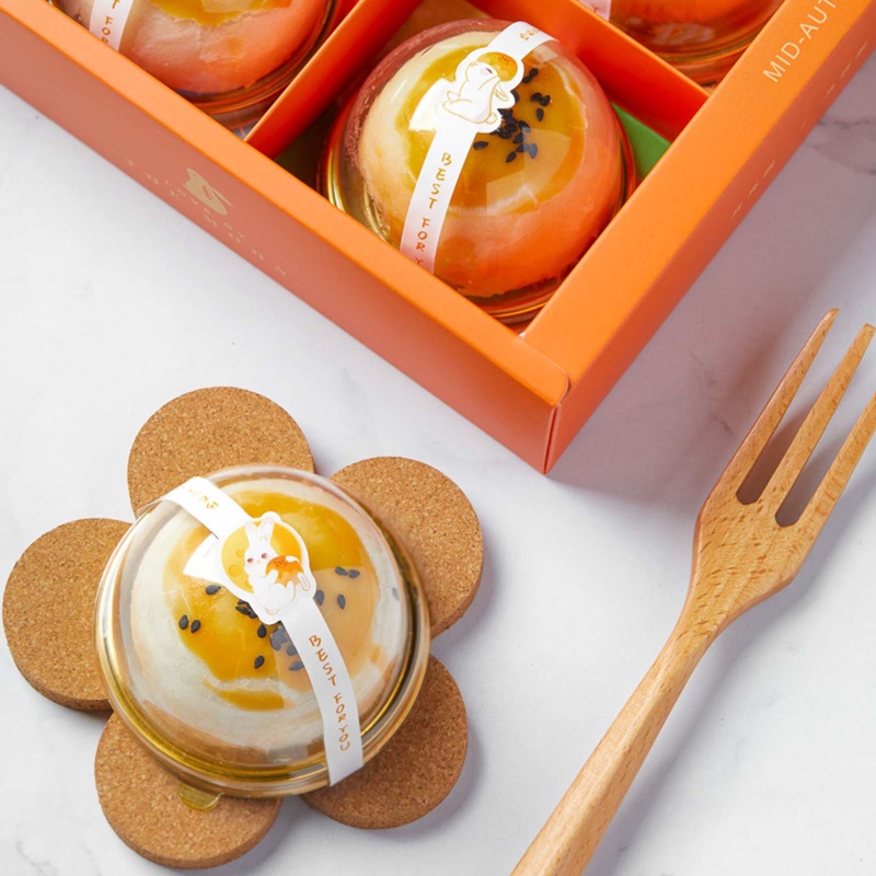 Ivy Nhãn Dán Trang Trí Hộp Bánh Trung Thu Bằng Giấy Hình Thỏ Mùa Thu