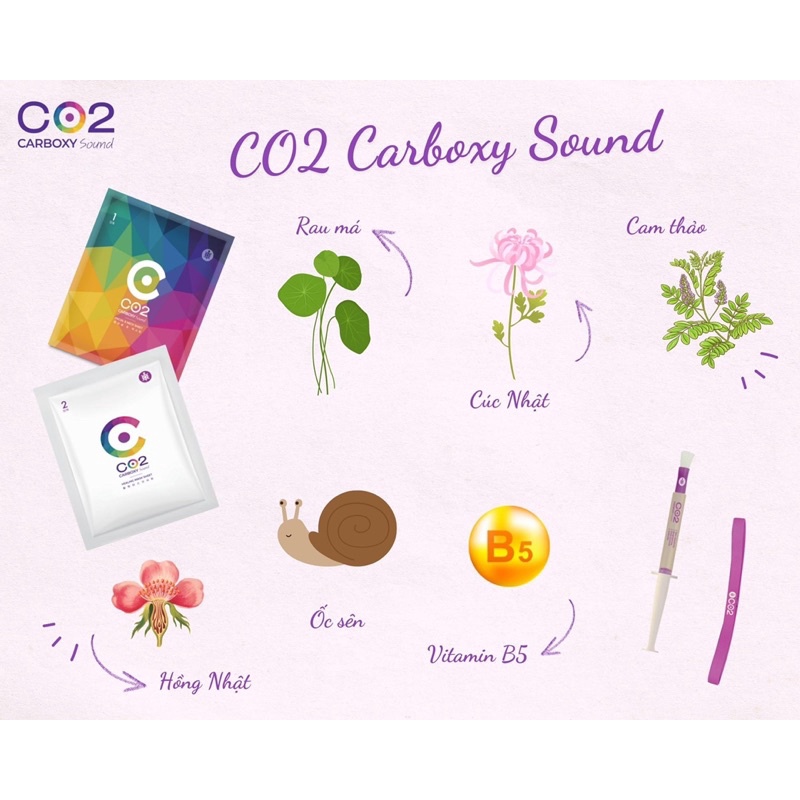 Bộ thải độc sạch sâu căng bóng CO2 Carboxy Sound Ribeskin giúp da trẻ hóa và ngừa mụn