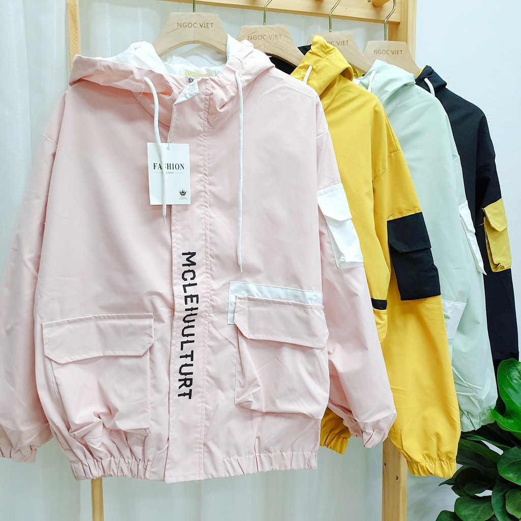 Áo khoác bo gấu túi hộp to, túi hộp tay MCLEIUUL TURT 1955 (hình thật) | BigBuy360 - bigbuy360.vn