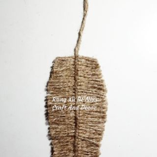 Chiếc lá dây thừng (Móc khóa decor)