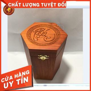 Bộ Combo Khay trà  790K: Như ý : khay trà gỗ hương + hộp chè + lọ tăm + ấm chén