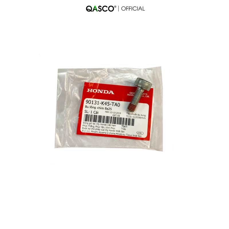 Bu lông chìm HONDA Winner X 8x25 (RS150 V3)  QA(90131K45TA0) _( 981)