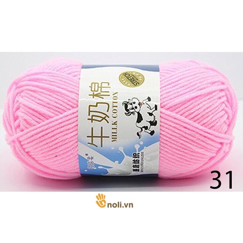 Milk bò 50g 92 màu kim khâu len đế vàng