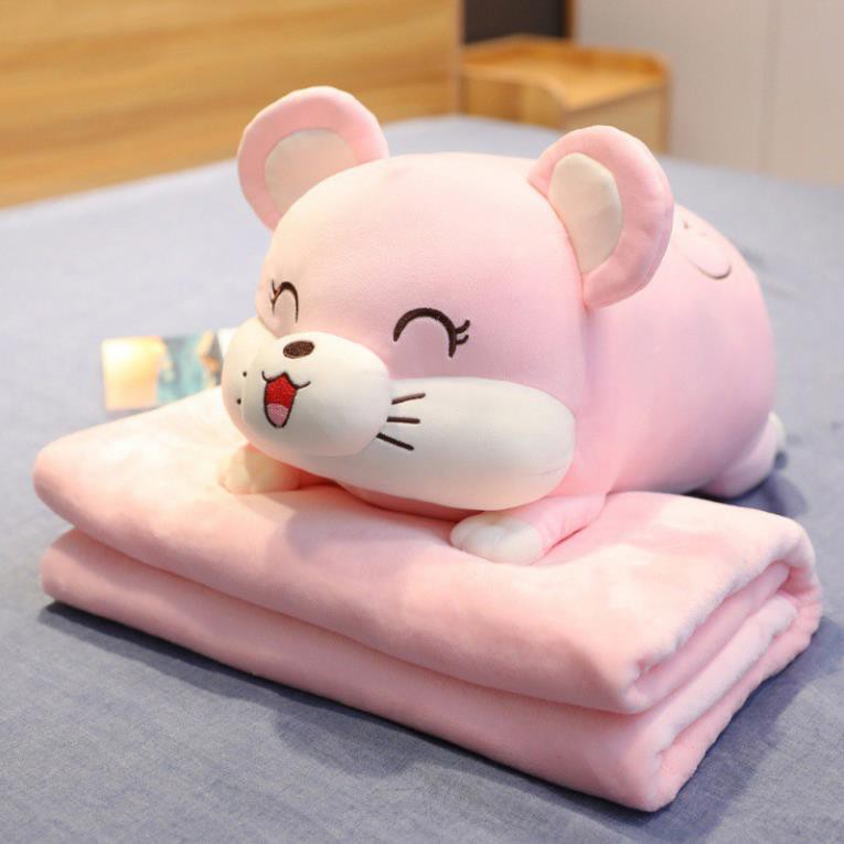 Gấu Bông Gối Ôm Tý Chuột Siêu Mềm Mịn