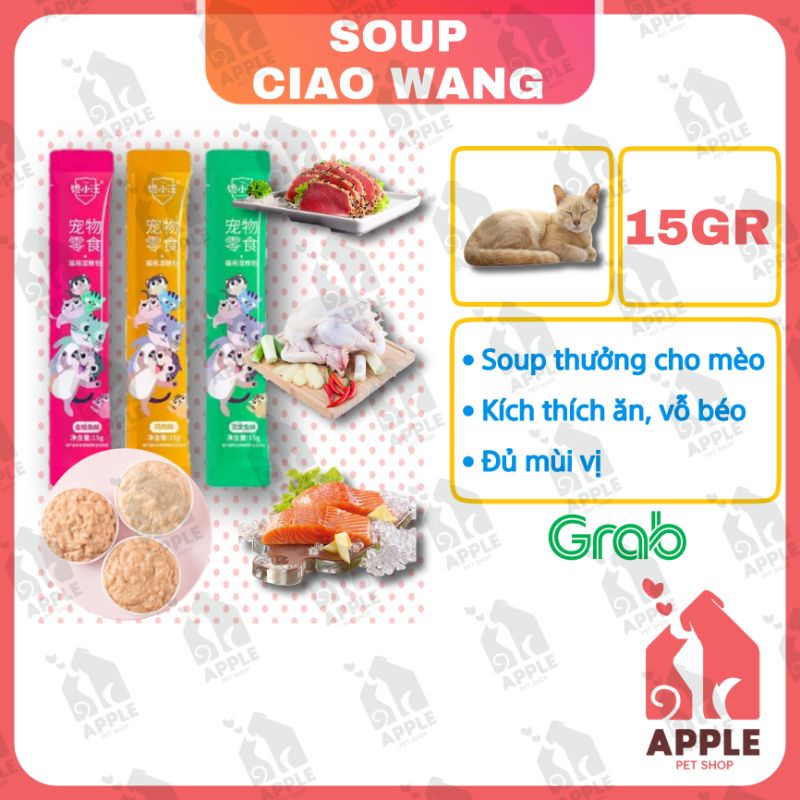 [15GR] Soup thưởng giá rẻ Ciao Wang và Mixi cho mèo