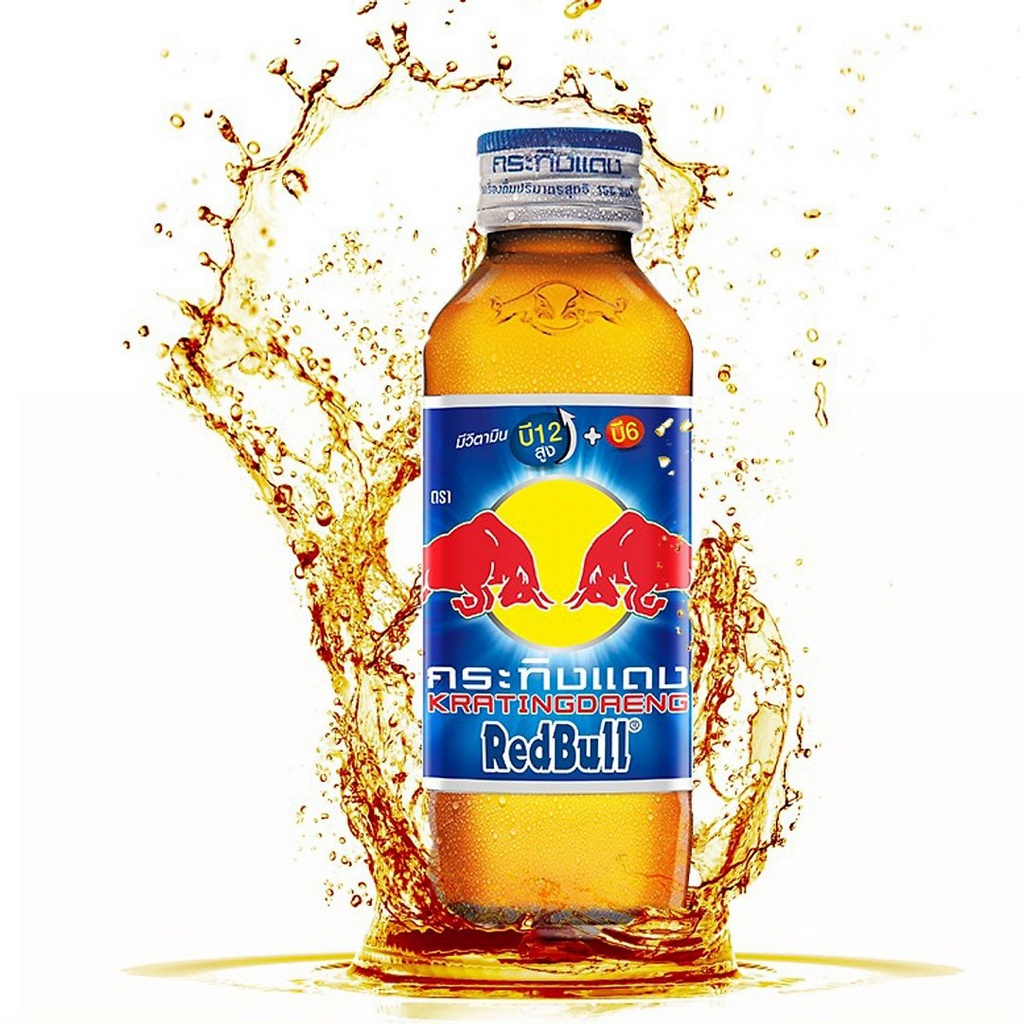 Nước tăng lực Red Bull Thái Lan Chai 150ml Lốc 10 chai_Bò Húc_Bổ Xung Vitamin Tăng Cường Sức Khỏe Chống Dịch