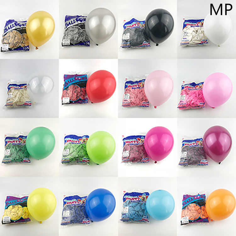 【MP】 100 bóng bay 10 inch Mờ cao su bóng màu cam Tex Primex Chrome Macaroon đầy màu sắc Belon Helium Party Decor Sinh nhật 10 inch 10