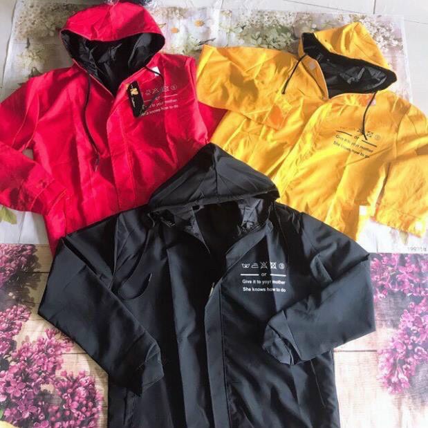Áo khoác dù trơn cao cấp, nam nữ & cặp đôi mặc được, khoác 2 lớp có nón, kiểu dáng unisex & thể thao TP124