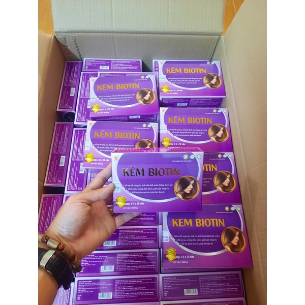 Kẽm biotin Goldwings _ giảm rụng tóc sáng da