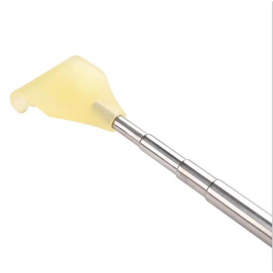 Gậy gãi lưng inox bàn tay nhựa kéo dài rút gọn tiện dụng, nhỏ gọn dễ dàng mang theo, có móc khóa homeshopping24h