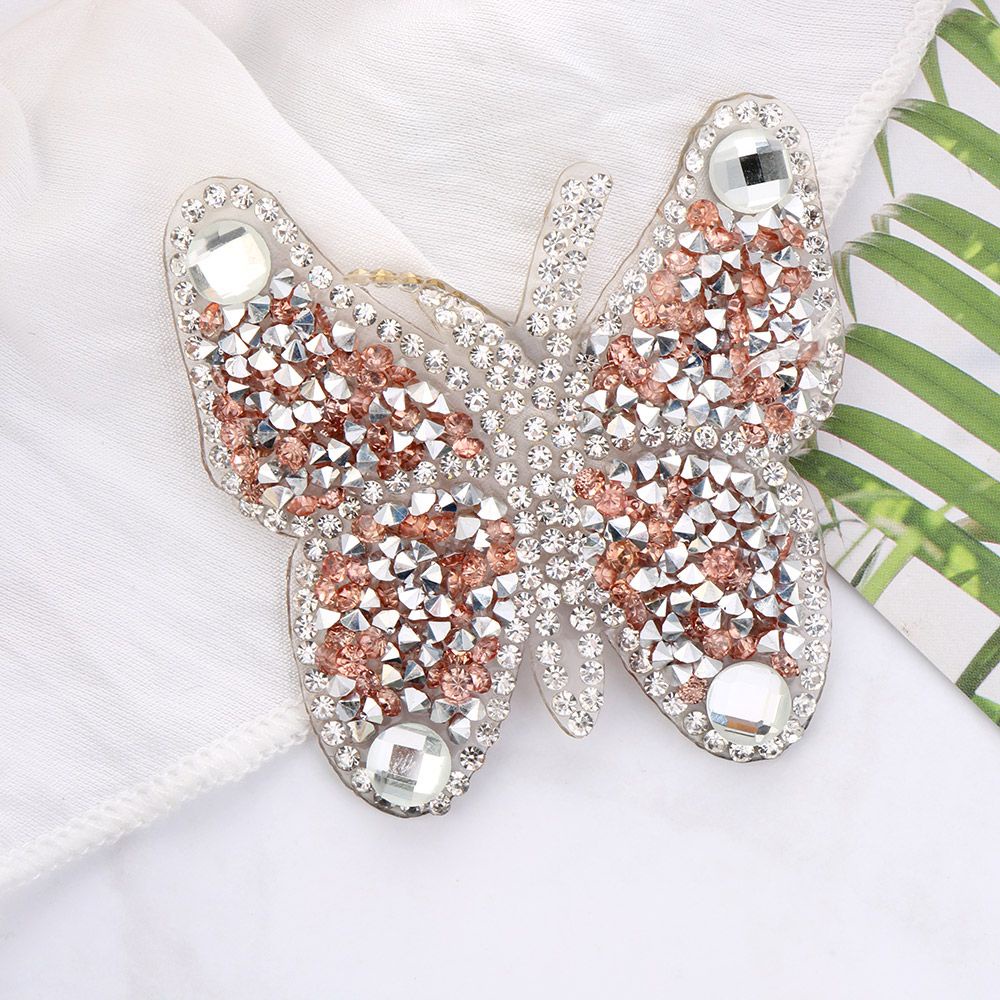 Miếng vá ủi nhiệt thêu trang trí quần áo hình bướm cao cấp DIY