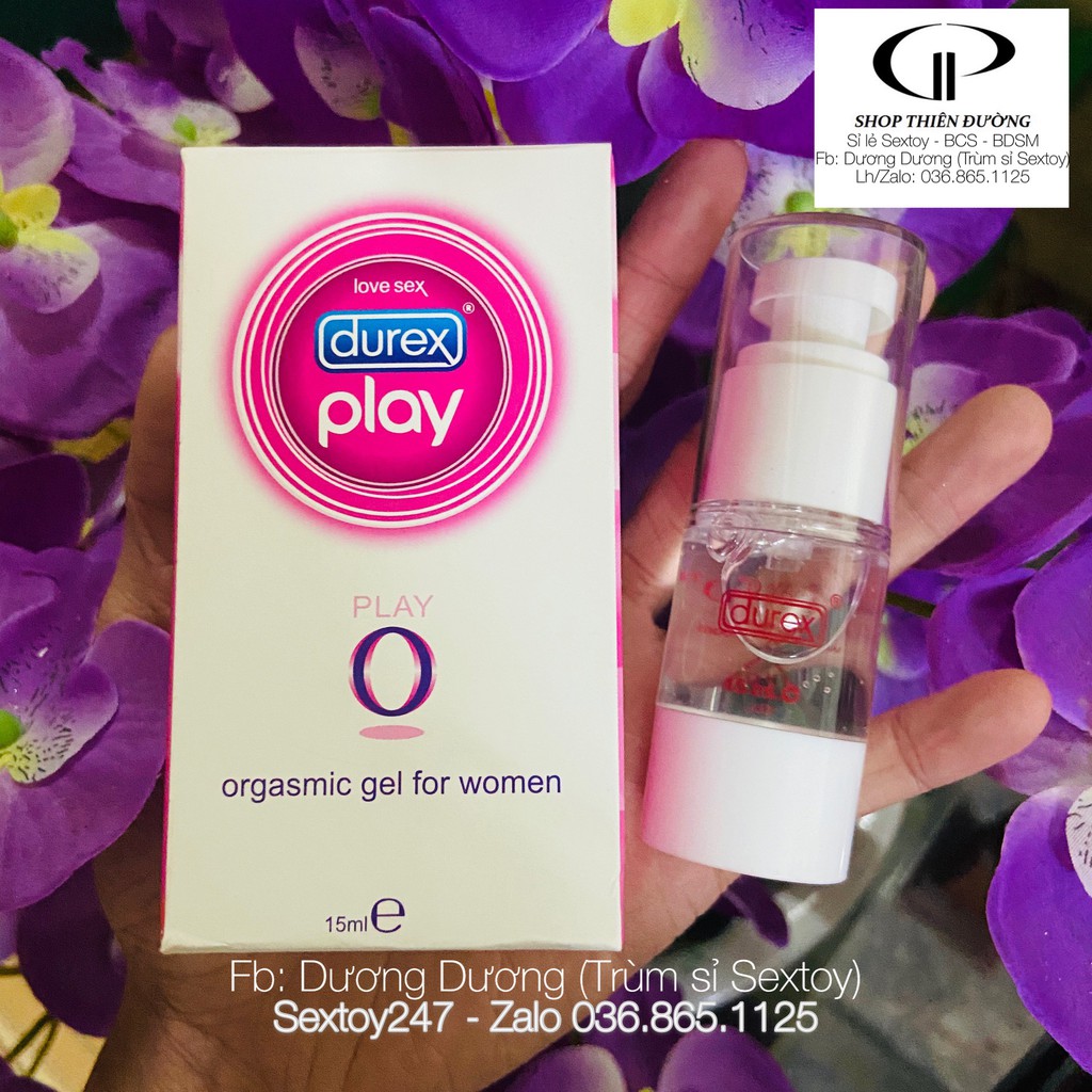 GEL BÔI TRƠN TĂNG KHOÁI CẢM NỮ GIỚI DUREX PLAY O 15ML