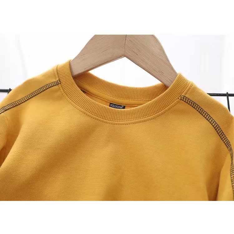 Áo Thun Cotton Cổ Tròn Thời Trang Xuân Thu Năm 2021 Cho Bé Trai