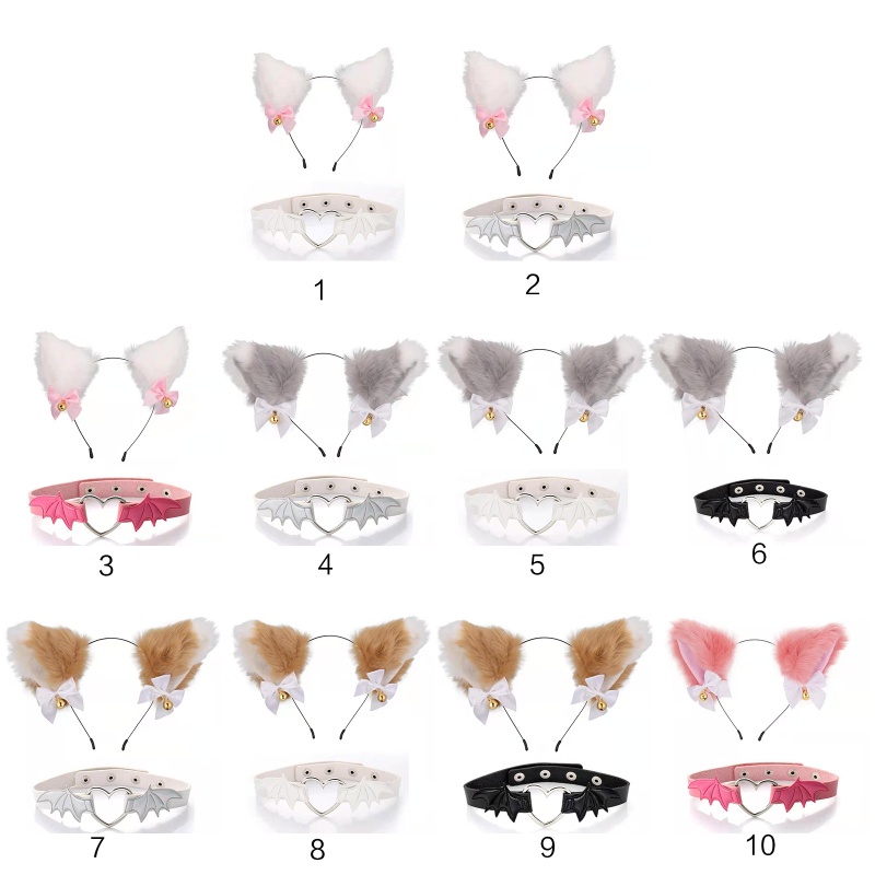 Băng Đô Tai Mèo Nhồi Bông Phong Cách Hoạt Hình Dễ Thương Dành Cho Nữ