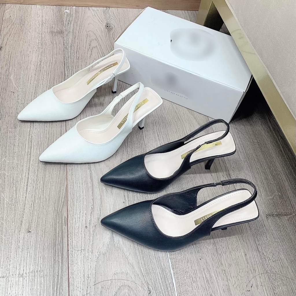 Giày Cao Gót  Bít Mũi Gót Nhọn 7P Êm Chân Mũi Nhọn Cực Sang Chảnh Mã BBBBB