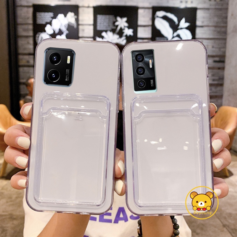 Ốp Điện Thoại Trong Suốt Dạng Ví Cho LG V50 V50S VELVET Nokia C10