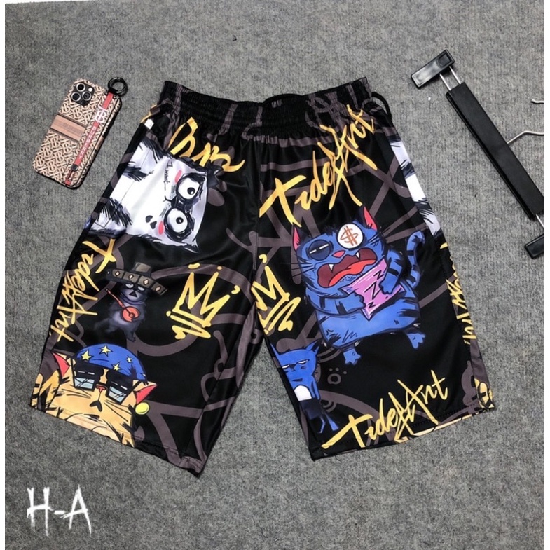 Quần đùi nam❌SALE❌Quần thể thao in hình 3D hoạ tiết hình sống động chất mát lạnh mặc thoải mái