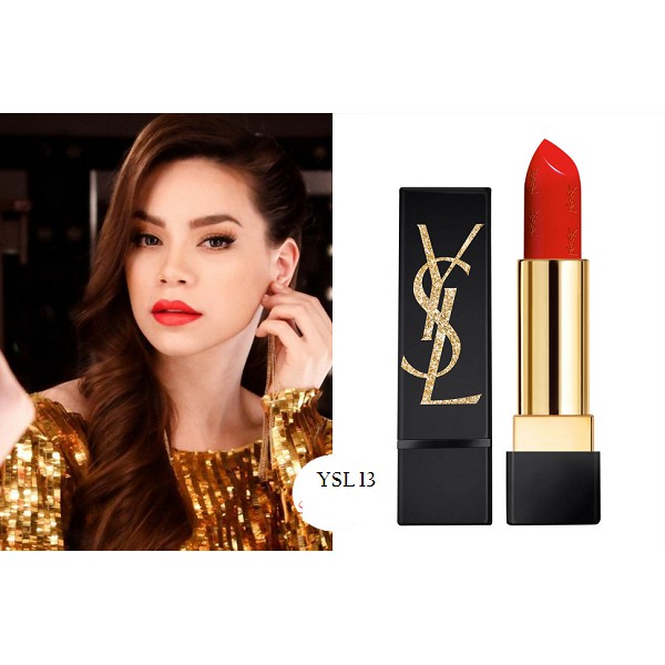 [Kèm hóa đơn] son Y SL Rouge Pur Couture gold Attraction Edition-  # 13 Le Orange - đỏ cam | BigBuy360 - bigbuy360.vn