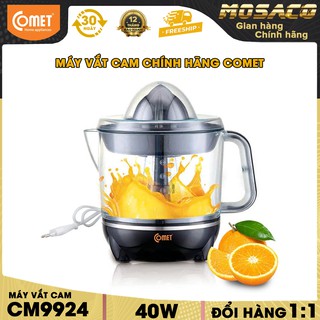 Máy vắt cam 0,7l comet cm9924 công suất 40w có chức năng đảo chiều, xoay 2 chiều vắt cực nhanh