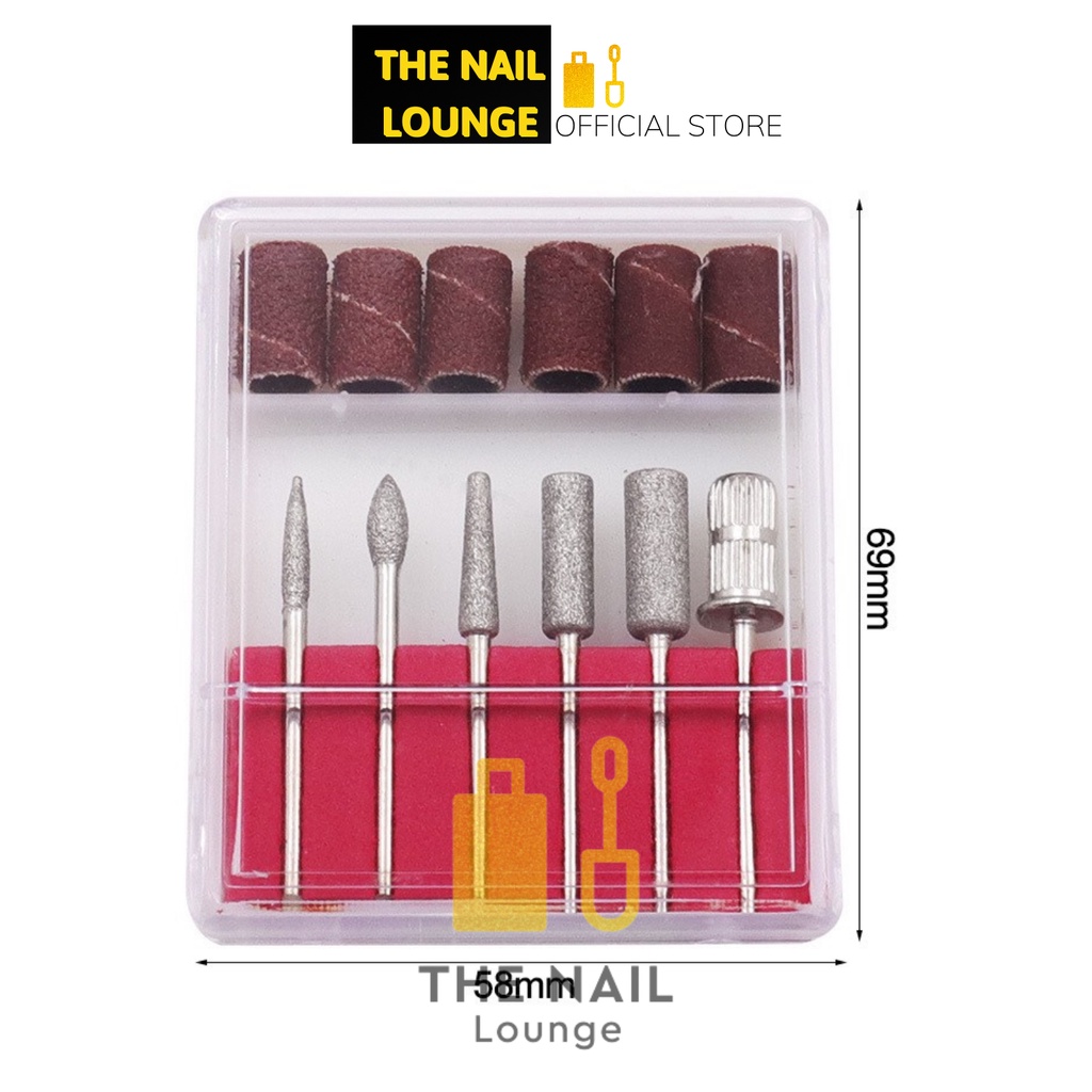 Bộ 6 đầu mài phụ cơ bản làm nail