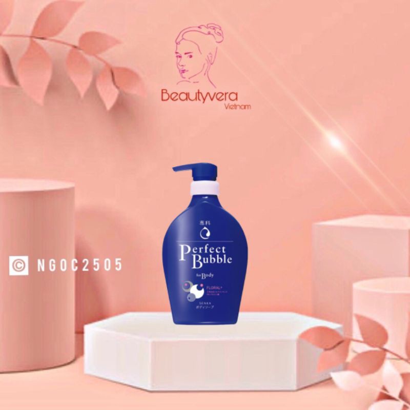 Sữa tắm dưỡng ẩm hương hoa tươi mát Senka Perfect Bubble for Body Floral Plus n 500ml_13729