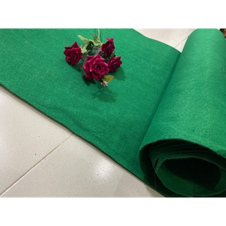Thảm nỉ trải sàn-sự kiện khổ 2m xanh lá sọc