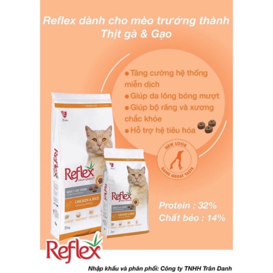 Hạt Reflex High Quality 2kg Mèo Con Mèo Lớn - Thành Phần Dinh Dưỡng Chất Lượng