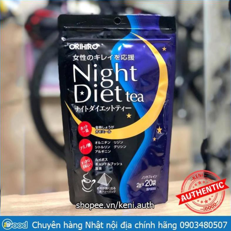 Trà Đêm Orihiro Night Diet Tea giảm cân Nhật Bản (date 2022)