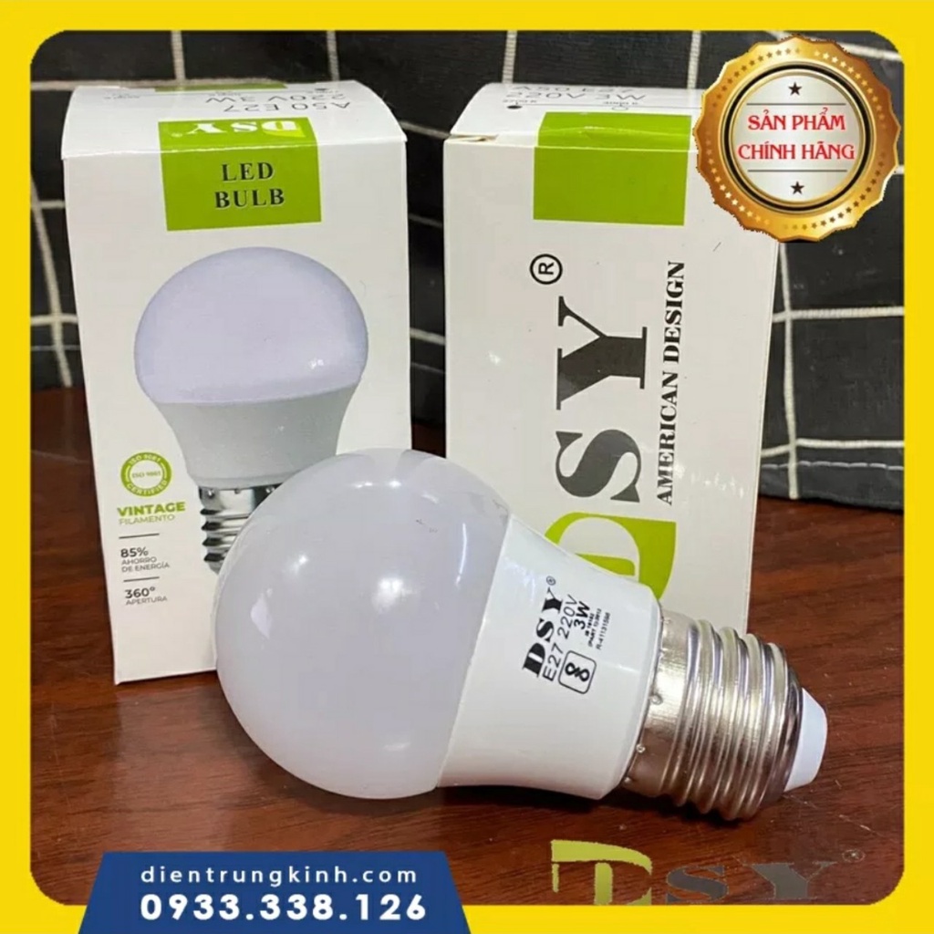 COMBO 5 Bóng Đèn LED Tròn 5W 7W 9W 10W 12W 15W DSY Chính Hãng siêu bền siêu sáng