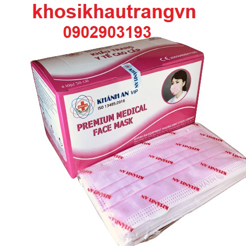 [Giá Sỉ] Hộp 50 cái khẩu trang y tế Khánh An 4 lớp kháng khuẩn + | BigBuy360 - bigbuy360.vn