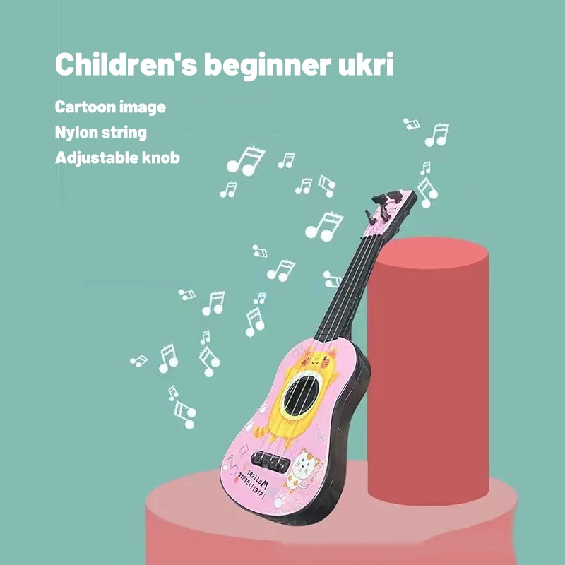 Đồ chơi đàn ukulele SEA SUN TOYS in họa tiết hoạt hình dành cho bé