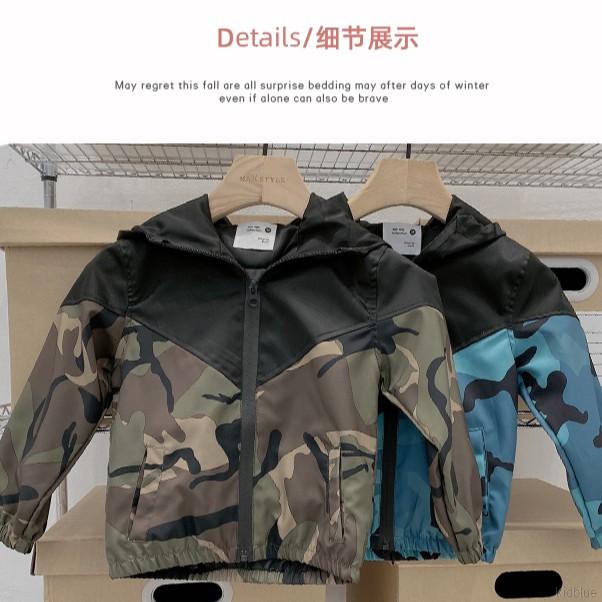 Áo khoác tay dài hoạ tiết rằn ri phong cách Hàn Quốc cho bé