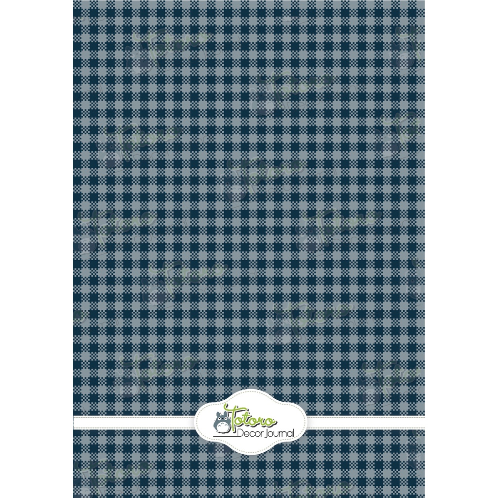 Combo 8 tờ Giấy nền gói hàng gói quà họa tiết caro xanh