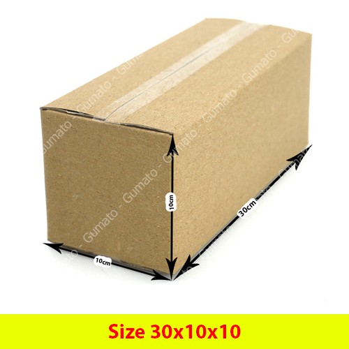 Hộp giấy, thùng carton size 30x10x10 giấy carton gói hàng Everest