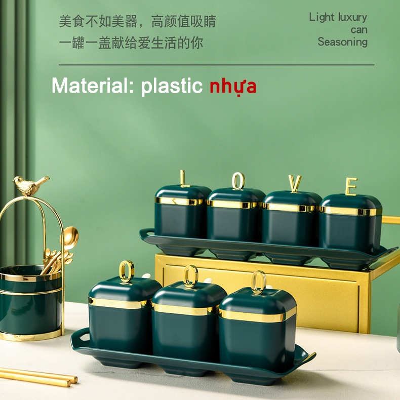 Hộp gia vị làm bằng nhựa Hộp đựng nội dung