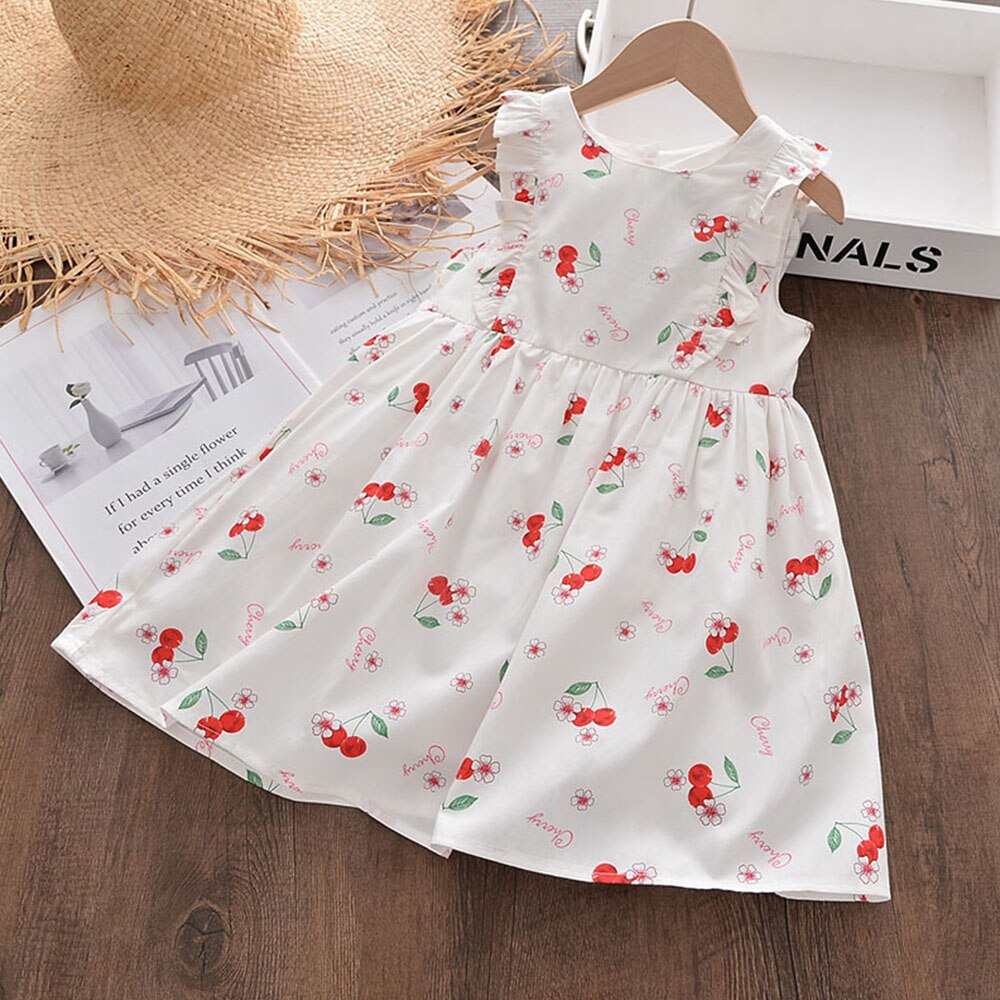 BEAR LEADER Đầm Công Chúa Họa Tiết Hoa Thời Trang Mùa Hè Xinh Xắn Cho Bé Gái
