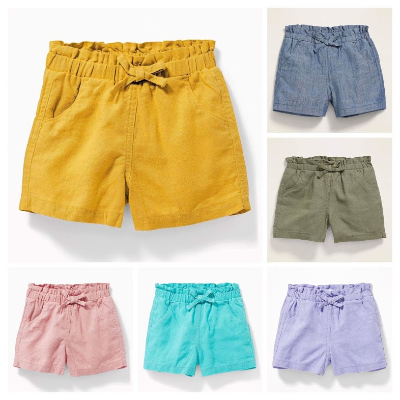 Quần sort linen bé gái Old Navy