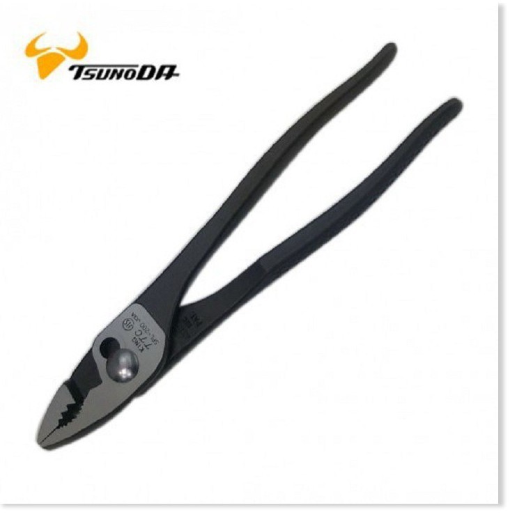 Kìm cá sấu răng cưa chéo loại mỏng cán trần 200mm S-PL-200X Tsunoda - Nhật Bản - S-PL-200X