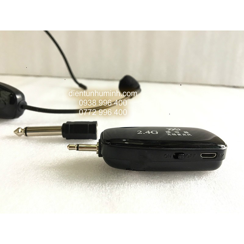 Mic trợ giảng - Micro không dây đeo tai 2.4G