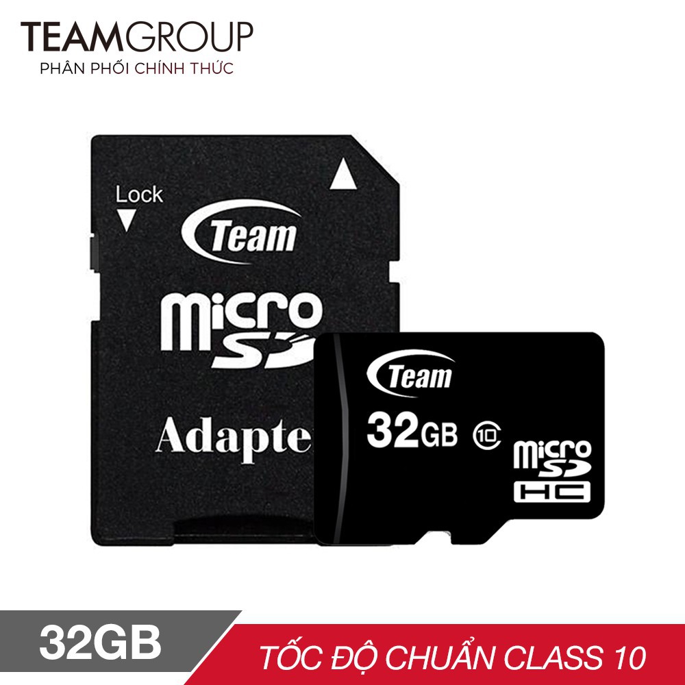 Thẻ nhớ MicroSD TEAMGROUP Box Class10 16G/32G/64GB/128GB  Chính hãng (Chuyên dùng Camera) chính hãng bảo hành 2 năm 1 đổ