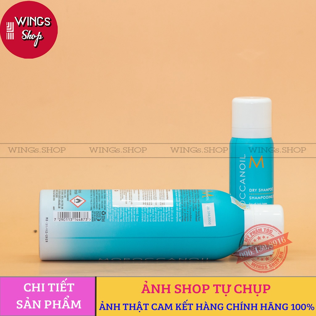 Dầu Gội Khô Moroccanoil Dry Shampoo Dark Tones  Dầu gội khô cho tóc tối màu  | Wings Shop