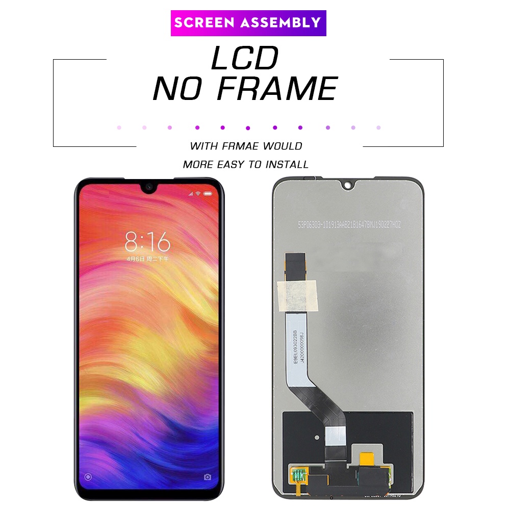 Màn Hình Cảm Ứng LCD Thay Thế Chuyên Dụng Cho Xiaomi Redmi Note 7 / Note 7 Pro M1901F7G M1901F7S