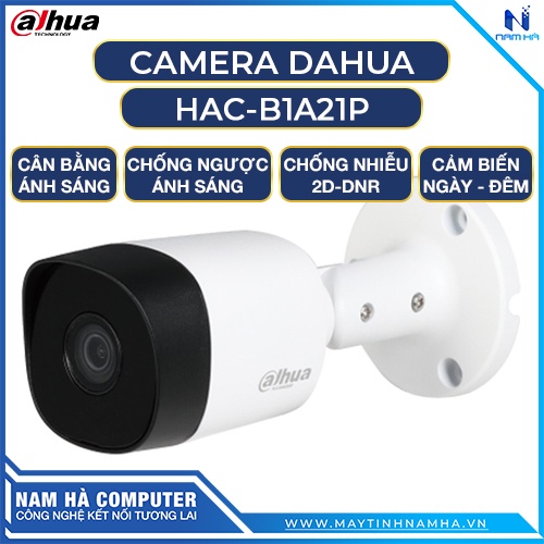 Camera Dahua DH-HAC-B1A21P 2.0M thân nhựa - Hàng Chính Hãng