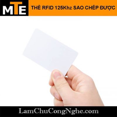 Mới! Thẻ coppy Writeable - Thẻ RFID 125Khz dạng card có thể sao chép dùng kiểm soát nhân viên, thẻ thang máy ...