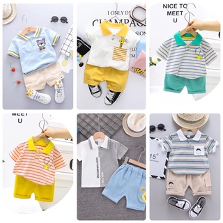 Bộ bé trai chất đẹp Sét cho bé 1-5 tuổi Bộ đồ chất cotton mát