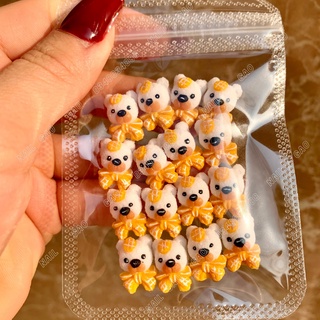 Gấu bột nail-Gấu nơ lẻ 1 con